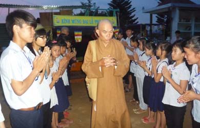 Hoạt động mừng Phật Đản sanh của GĐPT huyện Krông Bông